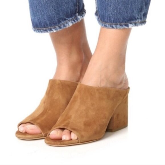 Vince Petra Suede Mule Heels - Picture 2 of 8